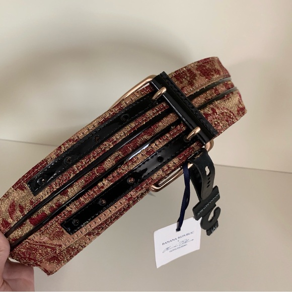 Hold Olivia Palermo thick brocade belt - Picture 7 of 15